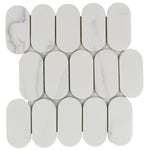 Mineralis Gray Oval Marble Mosaic Tile Mineralis Gray Oval Marble Mosaic Tile - American Tile Depot