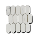 Mineralis Gray Oval Marble Mosaic Tile Mineralis Gray Oval Marble Mosaic Tile - American Tile Depot