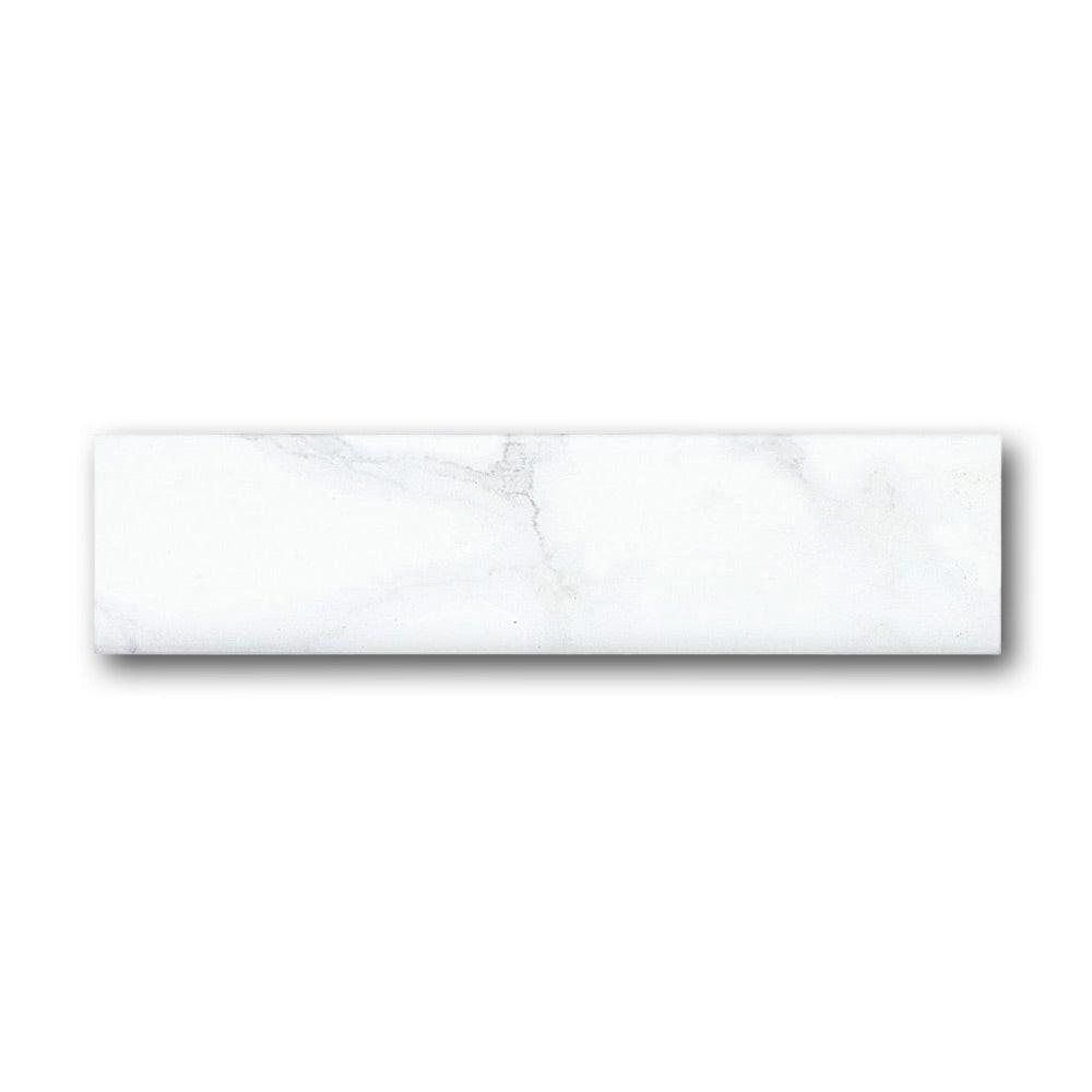 Carrara Natural Bullnose 2018 3x12 Molding Trim Carrara Natural Bullnose 2018 3x12 Molding Trim - American Tile Depot