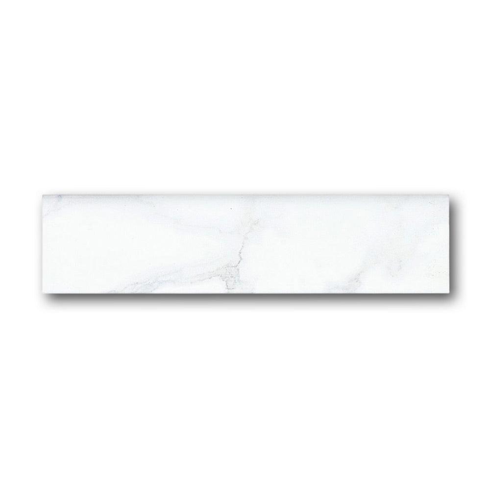 Carrara Natural Bullnose 2018 3x12 Molding Trim Carrara Natural Bullnose 2018 3x12 Molding Trim - American Tile Depot