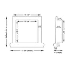 Carrara White Marble Hand-Made Custom Shampoo Niche / Shelf - SMALL - Honed Carrara White Marble Hand-Made Custom Shampoo Niche / Shelf - SMALL - Honed - American Tile Depot