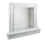 Carrara White Marble Hand-Made Custom Shampoo Niche / Shelf - SMALL - Honed Carrara White Marble Hand-Made Custom Shampoo Niche / Shelf - SMALL - Honed - American Tile Depot
