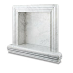 Carrara White Marble Hand-Made Custom Shampoo Niche / Shelf - SMALL - Polished Carrara White Marble Hand-Made Custom Shampoo Niche / Shelf - SMALL - Polished - American Tile Depot