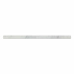 Carrara White Marble Honed 1/2x12 Pencil Liner Carrara White Marble Honed 1/2x12 Pencil Liner - American Tile Depot