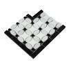 Carrara White Marble Honed Florida Flower Border Corner w/ Black Dots Carrara White Marble Honed Florida Flower Border Corner w/ Black Dots - American Tile Depot