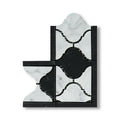 Corner Lantern w/Black Polished