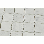 Carrara White Marble Honed Lantern Mosaic Tile Carrara White Marble Honed Lantern Mosaic Tile - American Tile Depot