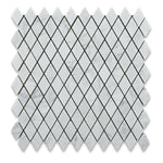 Carrara White Marble Polished 1" Diamond Mosaic Tile | FINAL SALE Carrara White Marble Polished 1" Diamond Mosaic Tile | FINAL SALE - American Tile Depot