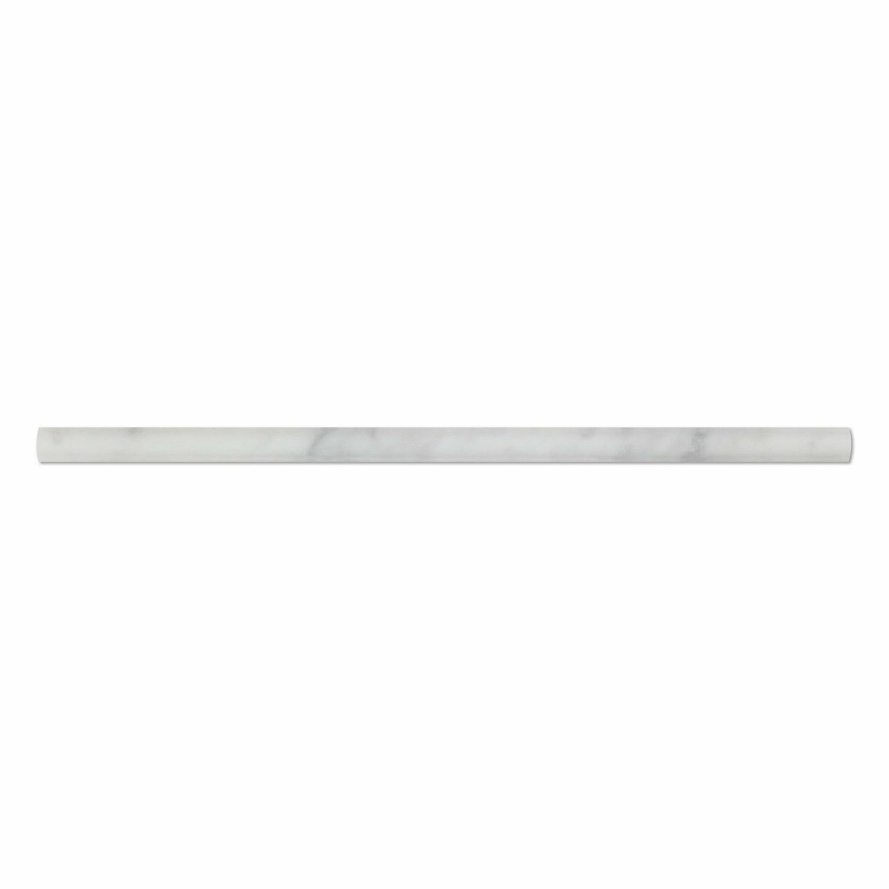 Carrara White Marble Polished 1/2x12 Pencil Liner Carrara White Marble Polished 1/2x12 Pencil Liner - American Tile Depot