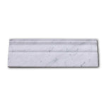 Carrara White Marble Polished 4" Baseboard Trim Molding Carrara White Marble Polished 4" Baseboard Trim Molding - American Tile Depot