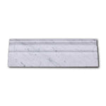 Carrara White Marble Polished 4" Baseboard Trim Molding Carrara White Marble Polished 4" Baseboard Trim Molding - American Tile Depot