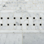 Carrara White Marble Polished Baby Brick Mosaic Tile | FINAL SALE Carrara White Marble Polished Baby Brick Mosaic Tile | FINAL SALE - American Tile Depot