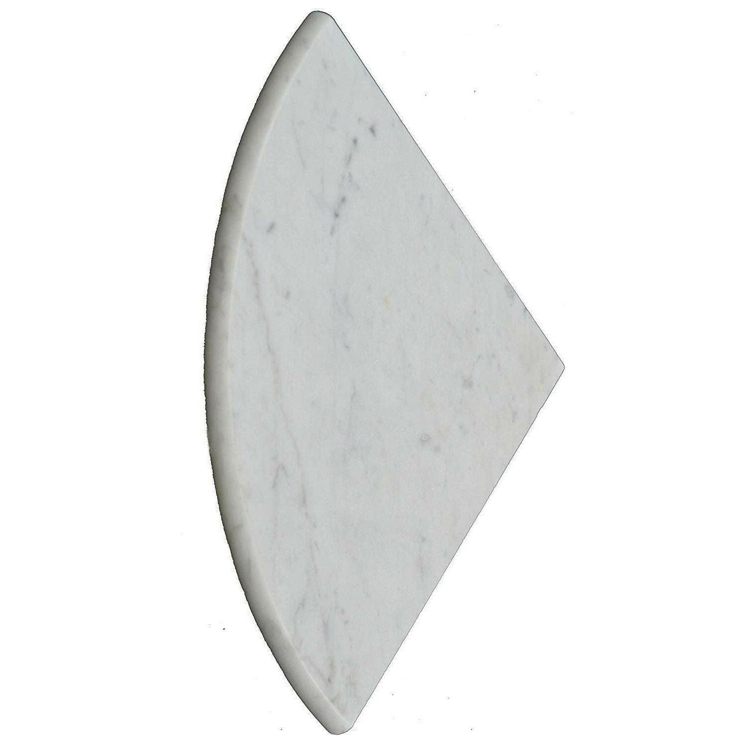 Carrara White Marble Shower Corner Shelf - Honed Carrara White Marble Shower Corner Shelf - Honed - American Tile Depot