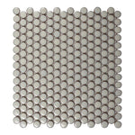Cerelia Cream Glossy Penny Porcelain Mosaic Tile - American Tile Depot