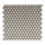 Cerelia Cream Glossy Penny Porcelain Mosaic Tile - American Tile Depot
