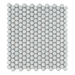 Cerelia Mint Green Glossy Penny Round Porcelain Mosaic Tile - American Tile Depot