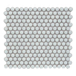 Cerelia Mint Green Glossy Penny Round Porcelain Mosaic Tile - American Tile Depot
