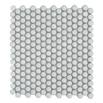 Cerelia Mint Green Glossy Penny Round Porcelain Mosaic Tile - American Tile Depot