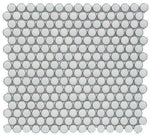 Cerelia Mint Green Glossy Penny Round Porcelain Mosaic Tile - American Tile Depot