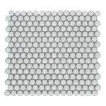 Cerelia Mint Green Glossy Penny Round Porcelain Mosaic Tile - American Tile Depot