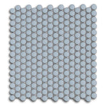 Cerelia Sky Blue Glossy Penny Round Porcelain Mosaic Tile Cerelia Sky Blue Glossy Penny Round Porcelain Mosaic Tile - American Tile Depot