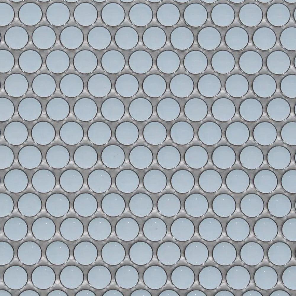Cerelia Sky Blue Glossy Penny Round Porcelain Mosaic Tile Cerelia Sky Blue Glossy Penny Round Porcelain Mosaic Tile - American Tile Depot