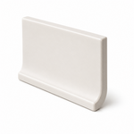 Pure Bright White Ice Ceramic Wall Trim - 4 1/4" x 6" Right Cove Corner - American Tile Depot