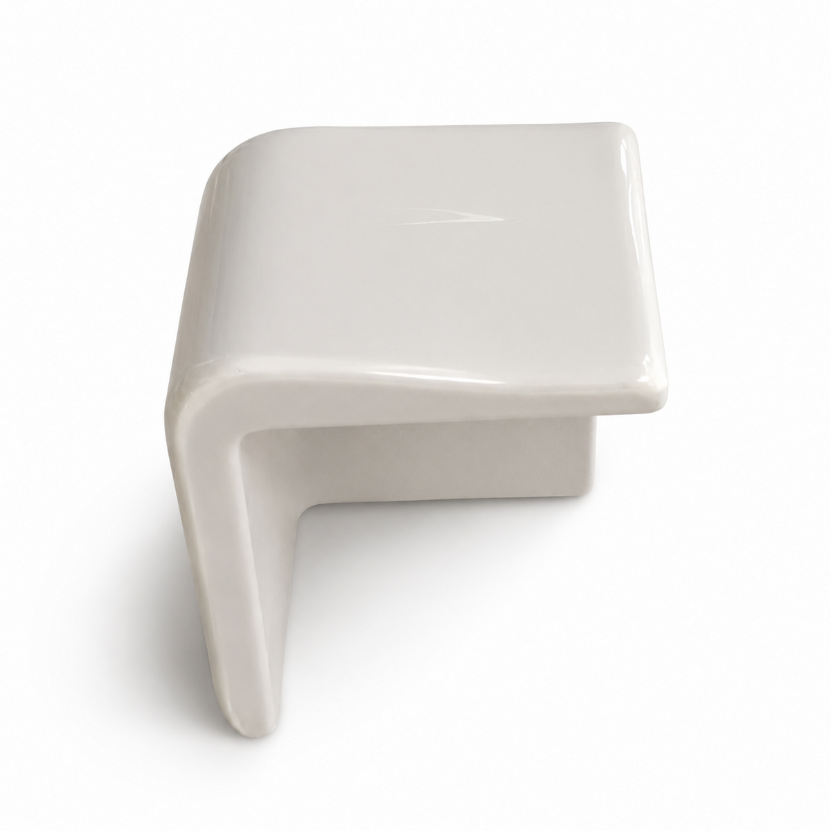 Pure Bright White Ice Ceramic Wall Trim - 3/4" x 3/4" Quarter Round Corner - American Tile Depot