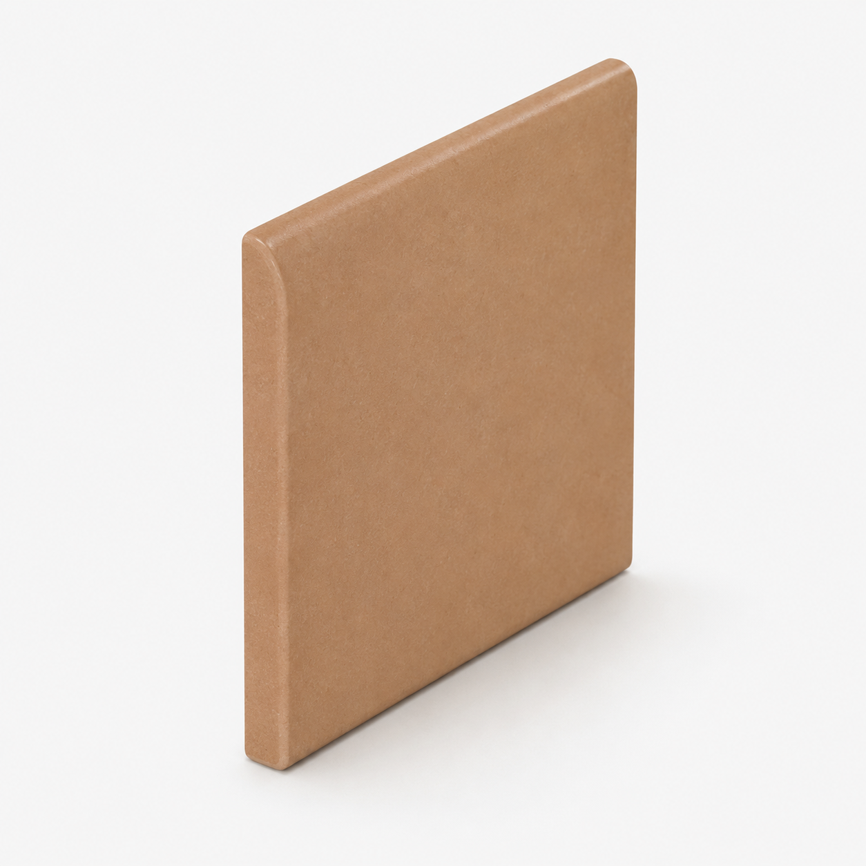 6x6 Salmon Matte Quarry Bullnose Tile - American Tile Depot