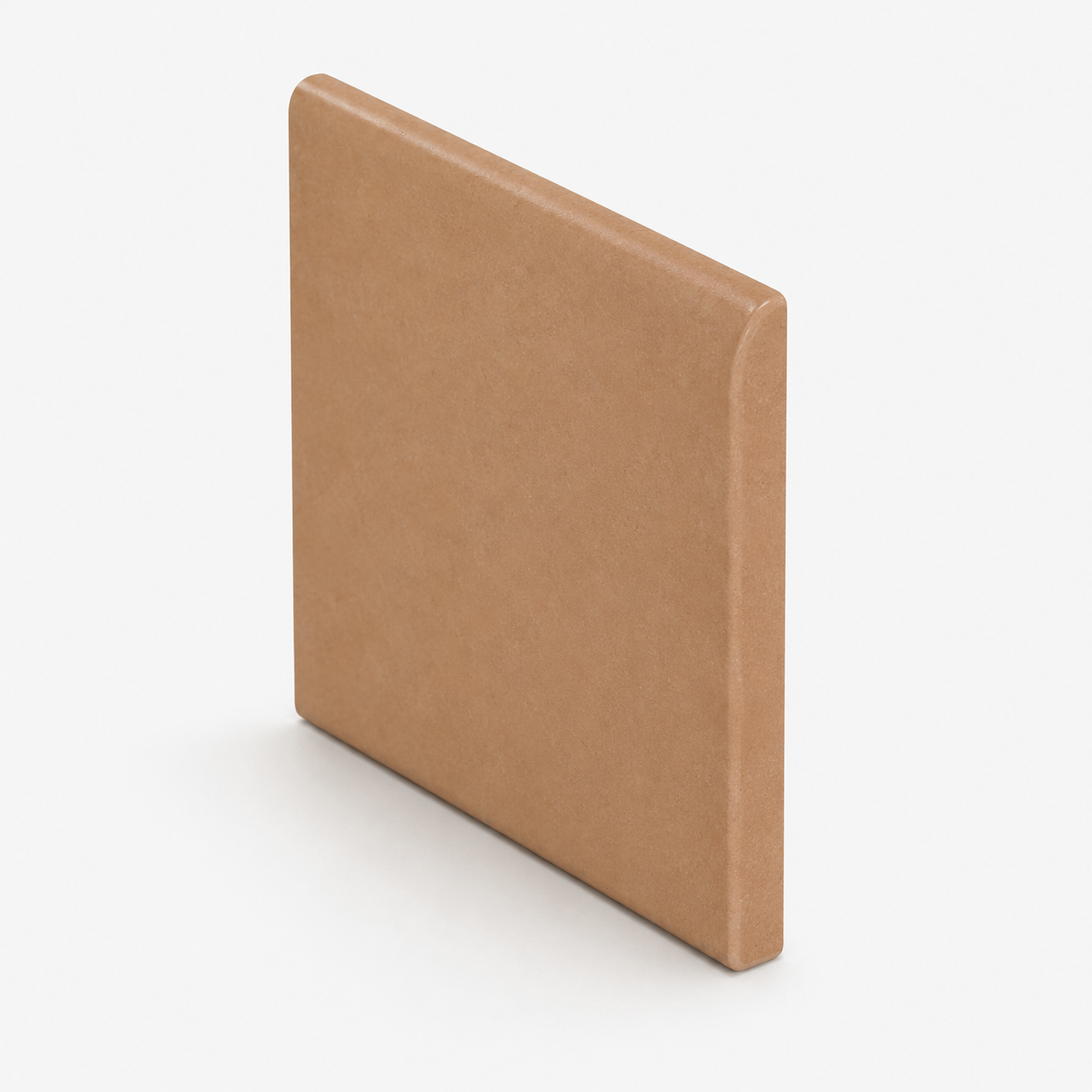 6x6 Salmon Matte Quarry Bullnose Tile - American Tile Depot