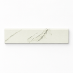 3x12 Calacatta dP Matte Marble Look Porcelain Bullnose Tile - American Tile Depot