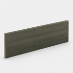 3x12 Evolution Dark Grey Matte Stone Look Porcelain Bullnose Tile - American Tile Depot