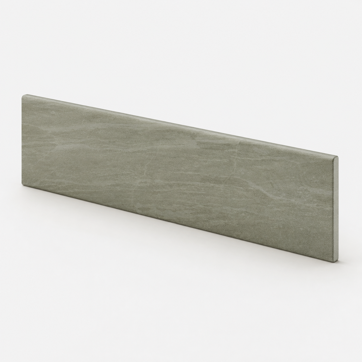3x12 Safari Gris Matte Travertine Look Porcelain Bullnose Tile - American Tile Depot