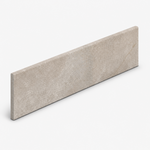 3x12 True Mild Grey Matte Stone Look Porcelain Bullnose Tile - American Tile Depot