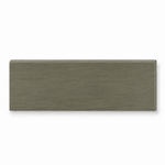 3x12 Vivo Dark Grey Natural Travertine Look Porcelain Bullnose Tile - American Tile Depot