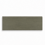 3x12 Vivo Dark Grey Natural Travertine Look Porcelain Bullnose Tile - American Tile Depot