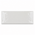 3x12 Crafta White Ice Glossy Solid Color Ceramic Bullnose Tile - American Tile Depot