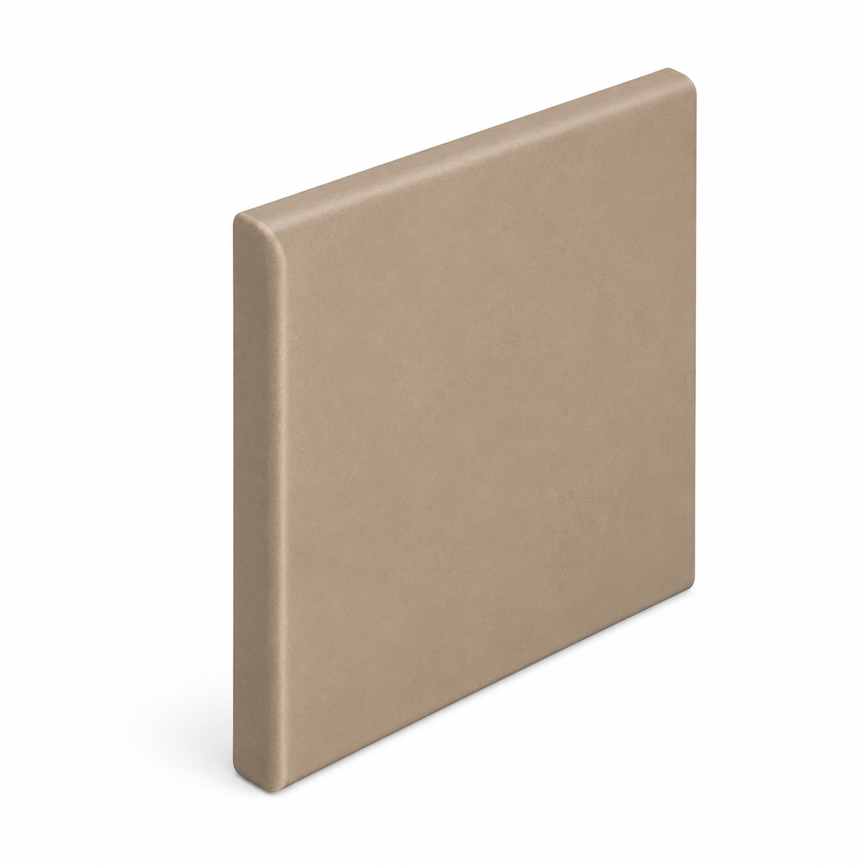 6x6 Sahara Sand Matte Quarry Bullnose Tile - American Tile Depot