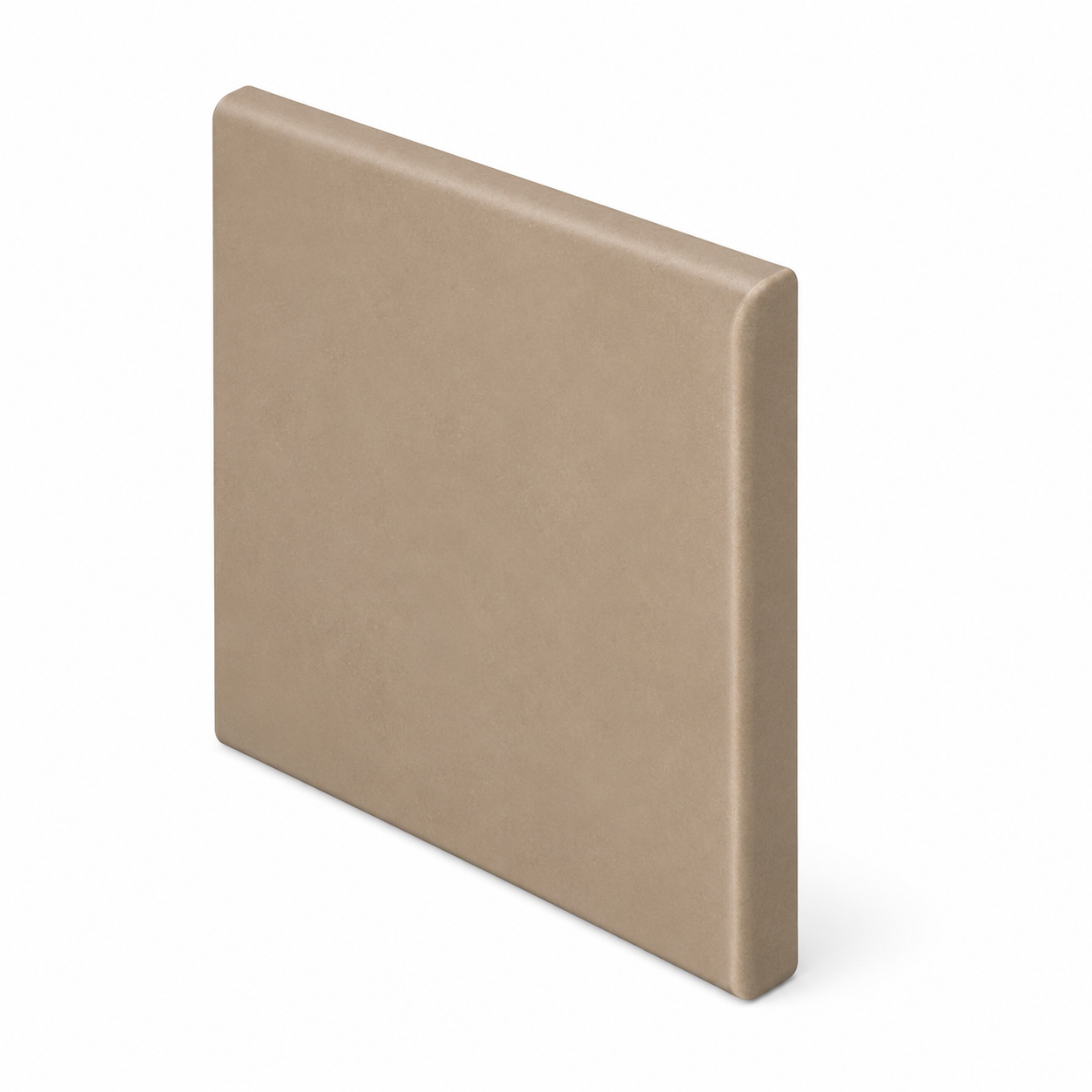 6x6 Sahara Sand Matte Quarry Bullnose Tile - American Tile Depot