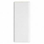 2x8 Palette White Ice Glossy Solid Color Ceramic Bullnose Tile - American Tile Depot