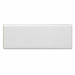 6x18 Palette White Ice Glossy Solid Color Ceramic Bullnose Tile - American Tile Depot