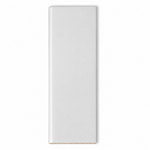 6x18 Palette White Ice Glossy Solid Color Ceramic Bullnose Tile - American Tile Depot