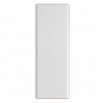6x18 Palette White Ice Glossy Solid Color Ceramic Bullnose Tile - American Tile Depot