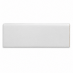 6x18 Palette White Ice Glossy Solid Color Ceramic Bullnose Tile - American Tile Depot