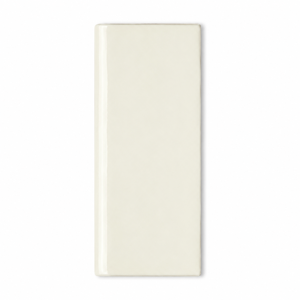 2x8 Palette Biscuit Glossy Solid Color Ceramic Bullnose Tile - American Tile Depot