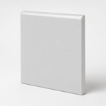 6x6 Palette Tender Gray Glossy Solid Color Ceramic Bullnose Tile - American Tile Depot