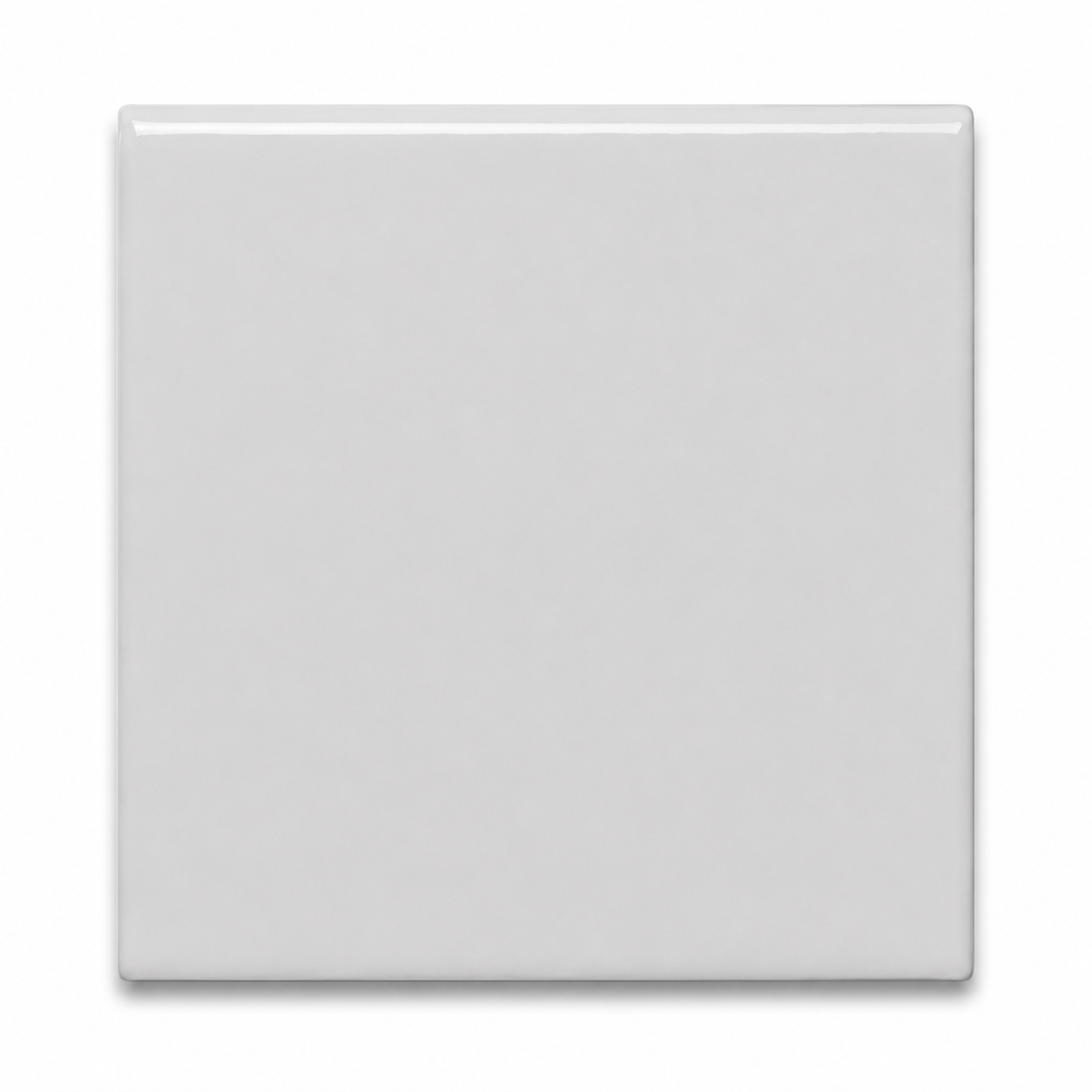 6x6 Palette Tender Gray Glossy Solid Color Ceramic Bullnose Tile - American Tile Depot