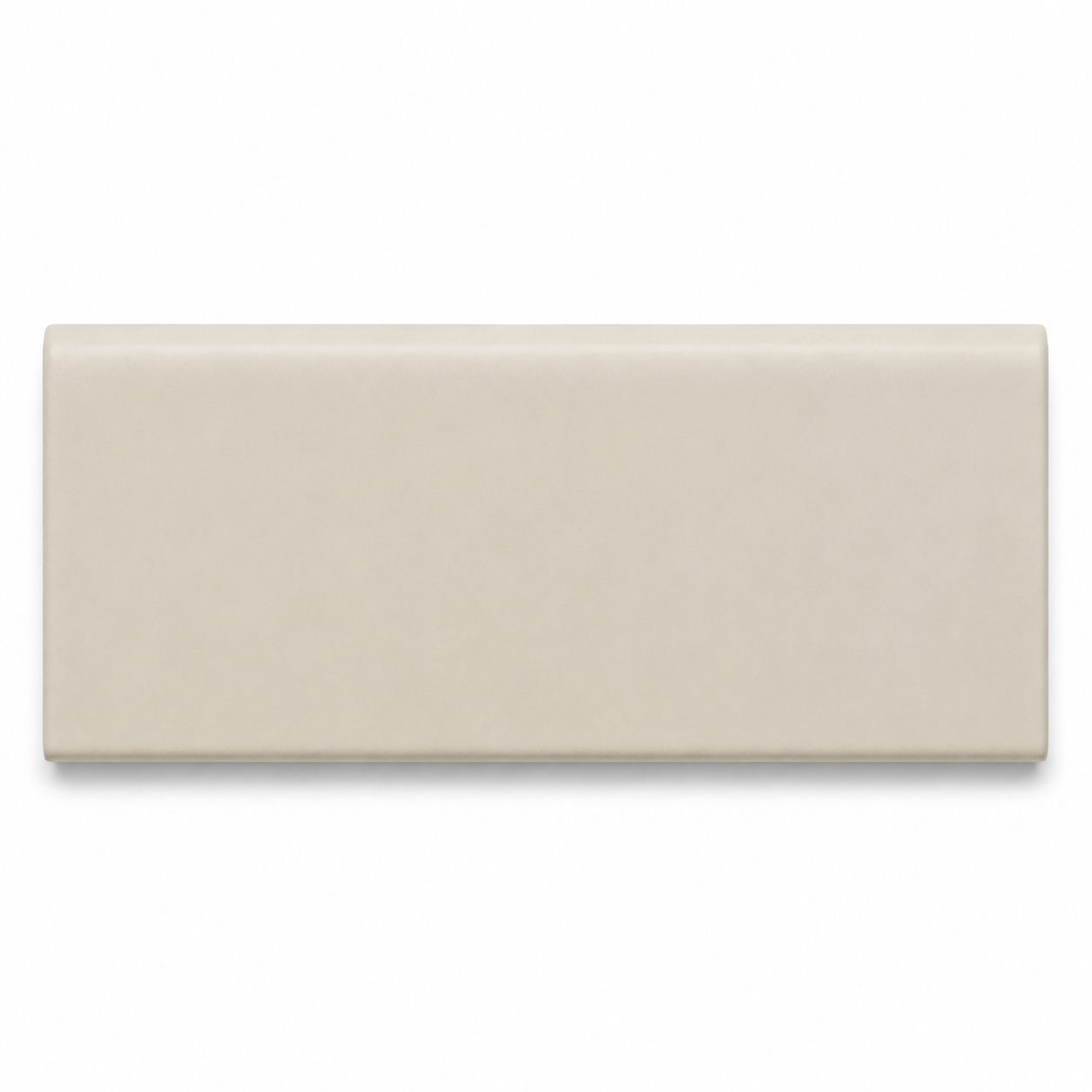 2x6 Palette Biscuit Matte Solid Color Ceramic Bullnose Tile - American Tile Depot