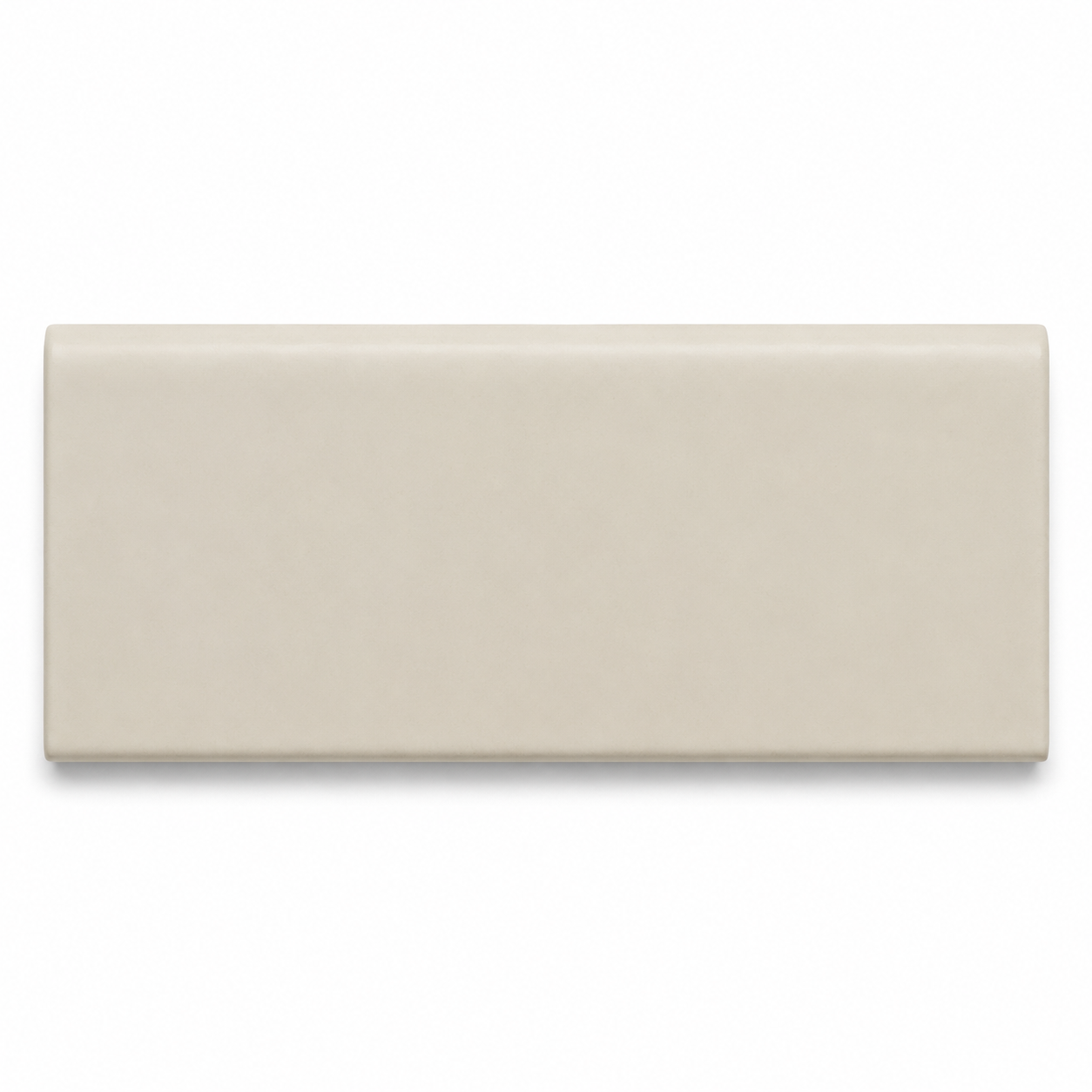 2x6 Palette Biscuit Matte Solid Color Ceramic Bullnose Tile - American Tile Depot