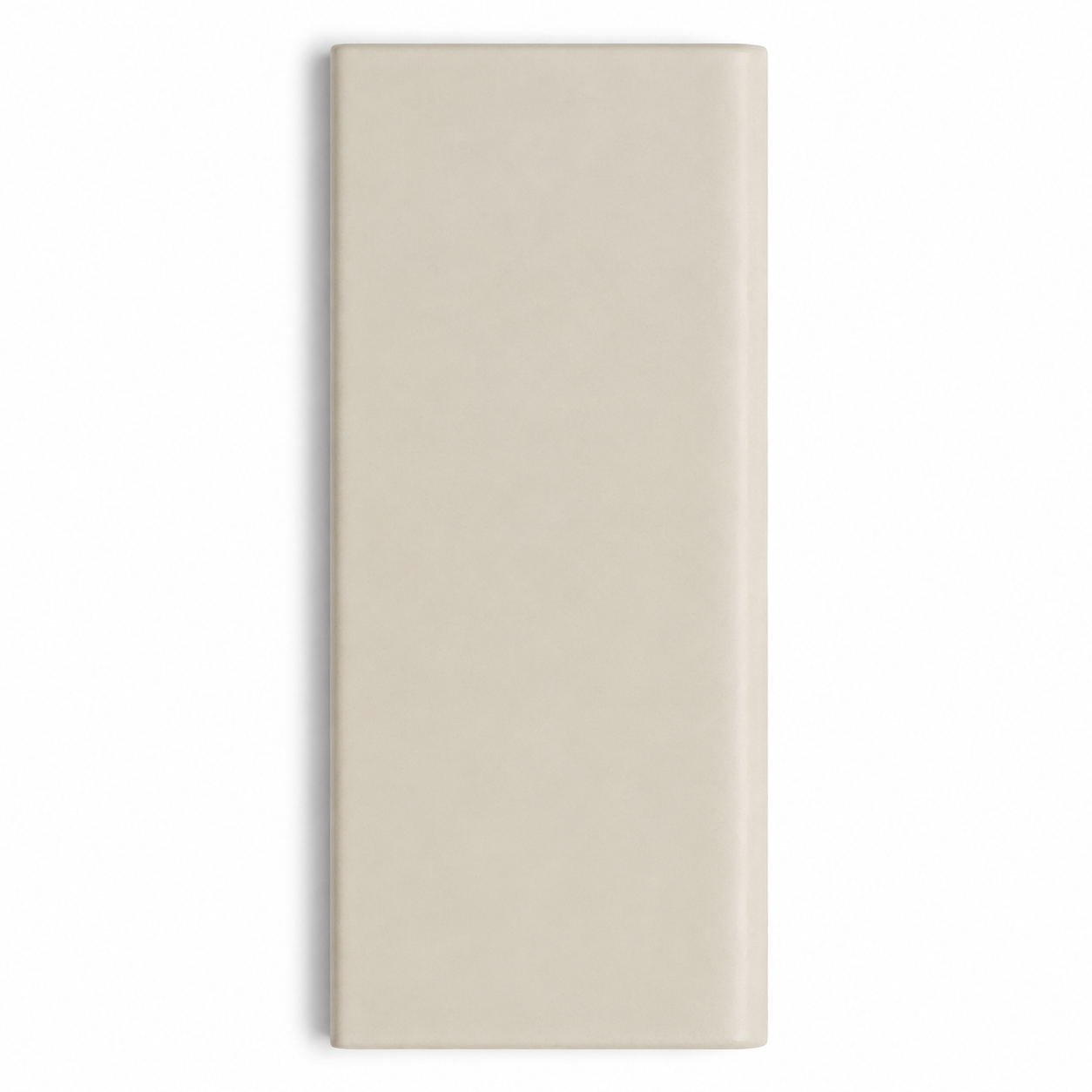 2x6 Palette Biscuit Matte Solid Color Ceramic Bullnose Tile - American Tile Depot